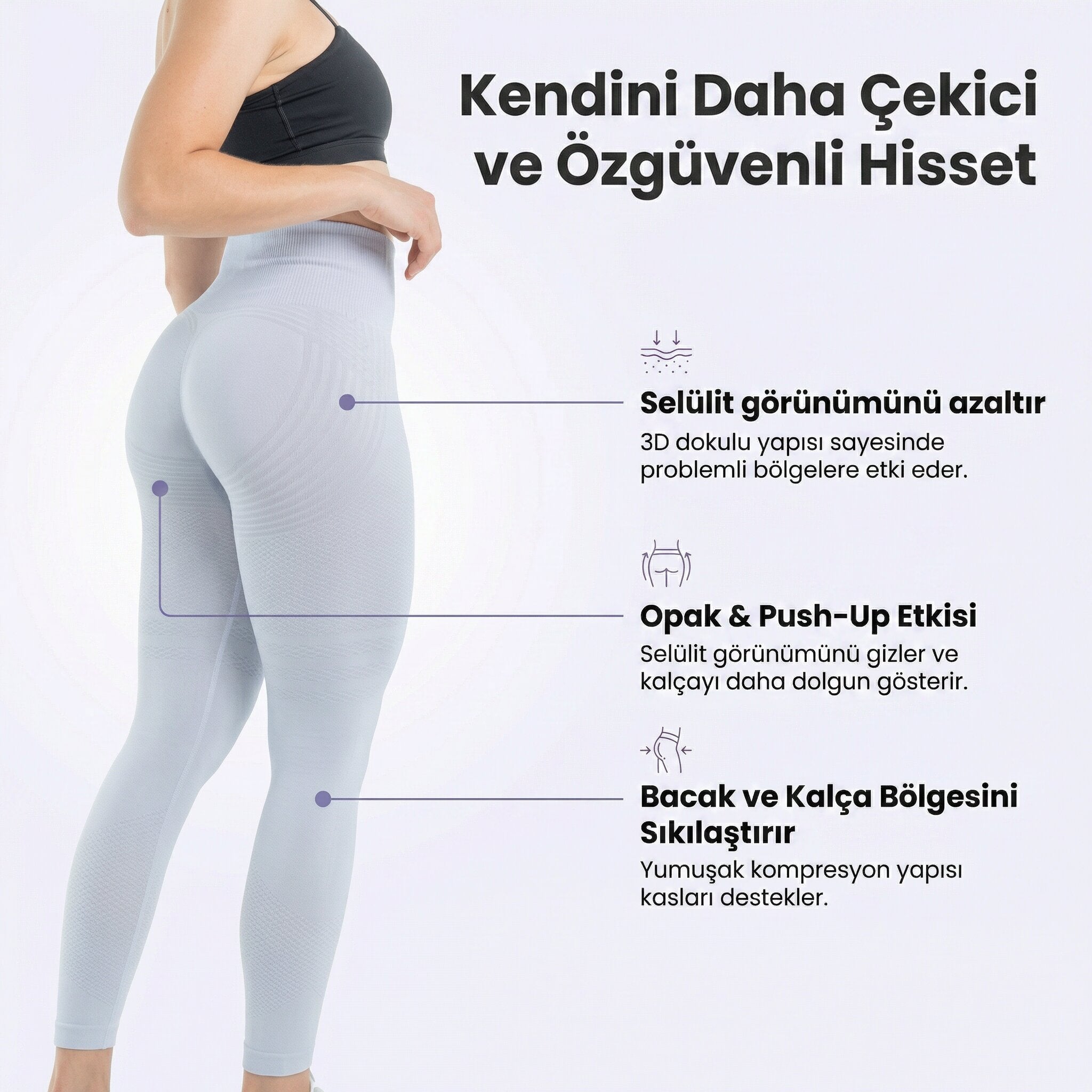 fitUp 3D Tayt – Selülit Görünümünü Azalt, Daha Pürüzsüz Bir Vücuda Kavuş