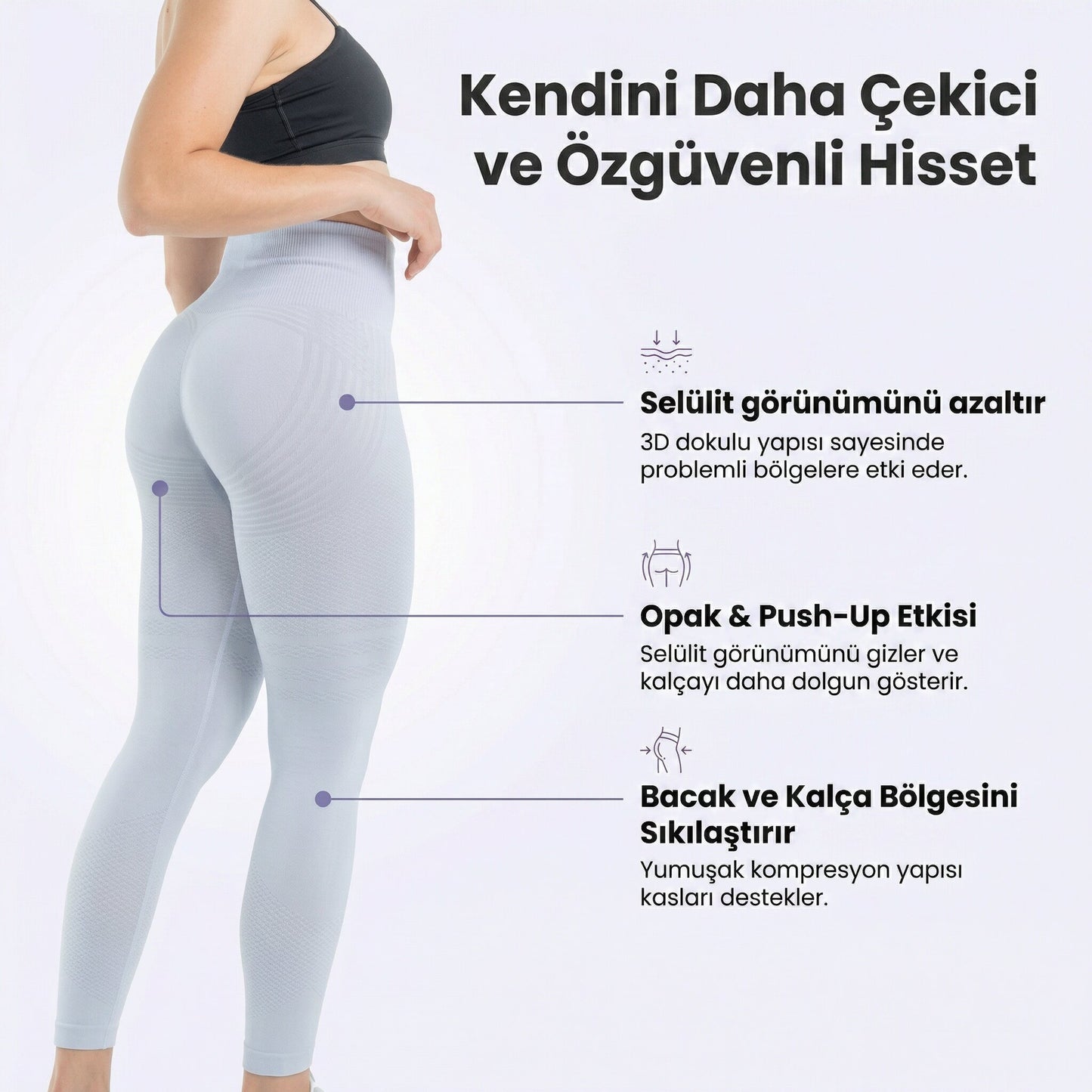 fitUp 3D Tayt – Selülit Görünümünü Azalt, Daha Pürüzsüz Bir Vücuda Kavuş